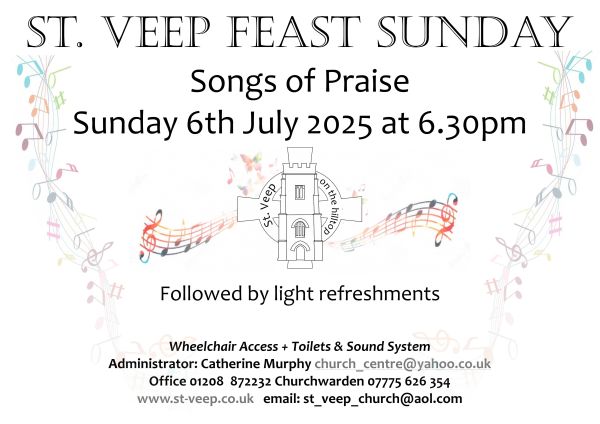 St Veep Feast Sunday Songs of Praise